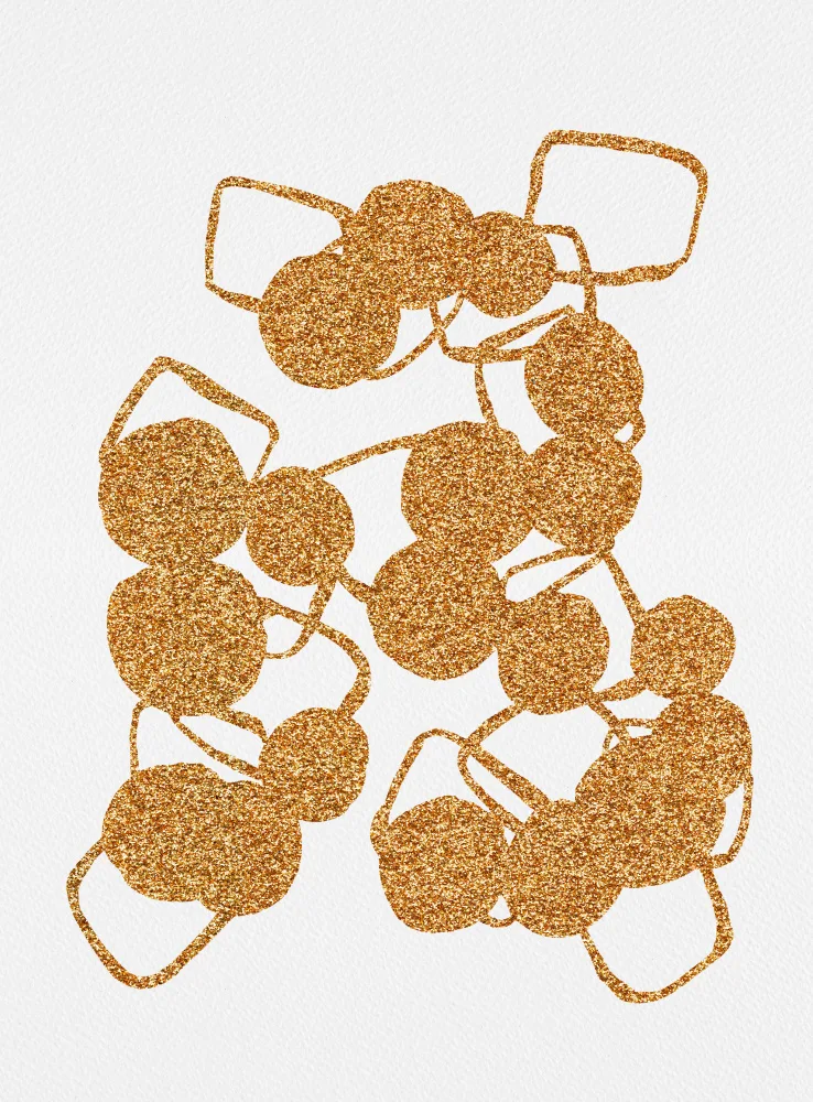 Channell, Michele: Copper Glitter Shapes Chain