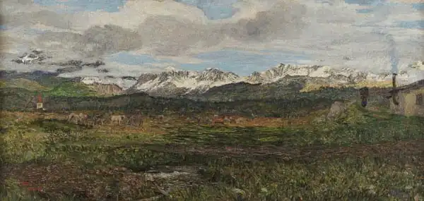 Segantini, Giovanni: Paesaggio sul Maloja (Ritorno al paese natio)