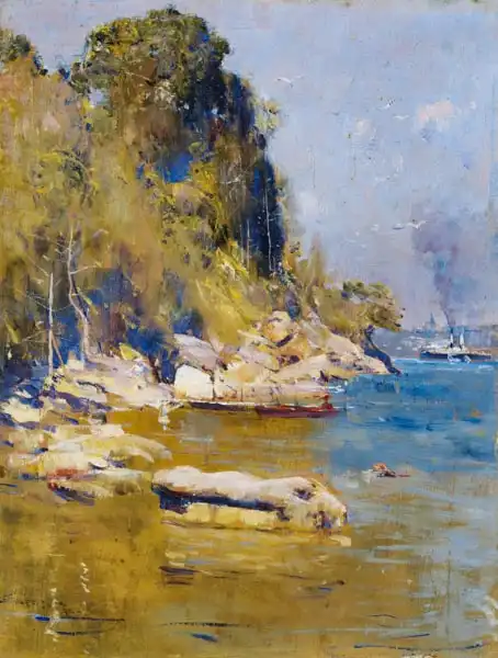 Streeton, Arthur: From my camp (Sirius Cove)