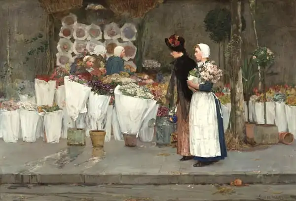 Hassam, Childe: At the Florist