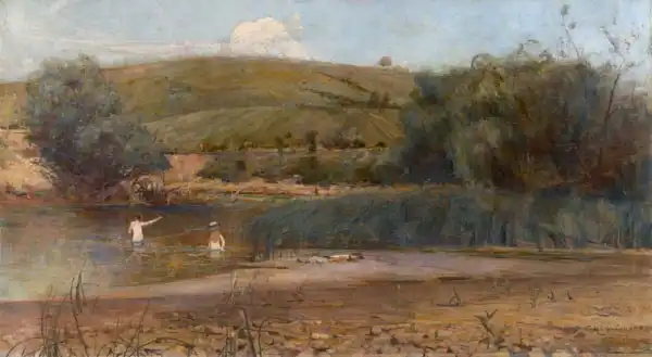 Conder, Charles: The Yarra, Heidelberg