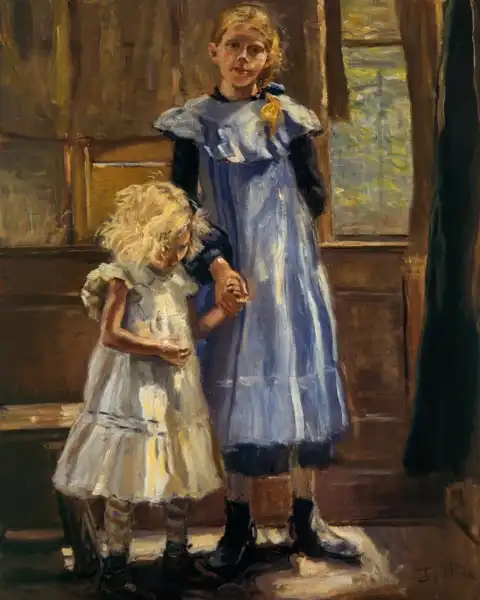 Uhde, Fritz von: Two Girls