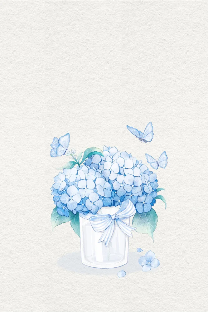 Thai, Xuan: Blue Hydrangeas