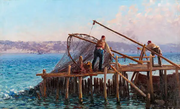 Zonaro, Fausto: Fishermen Bringing in the Catch