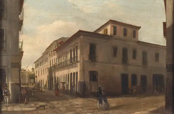 Meirelles, Victor: Candelaria Street Corner with Alfandega Street