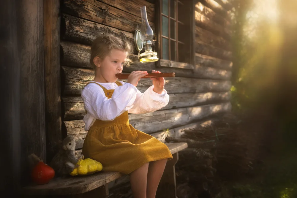 Šimic, Joško: Girl with the flute