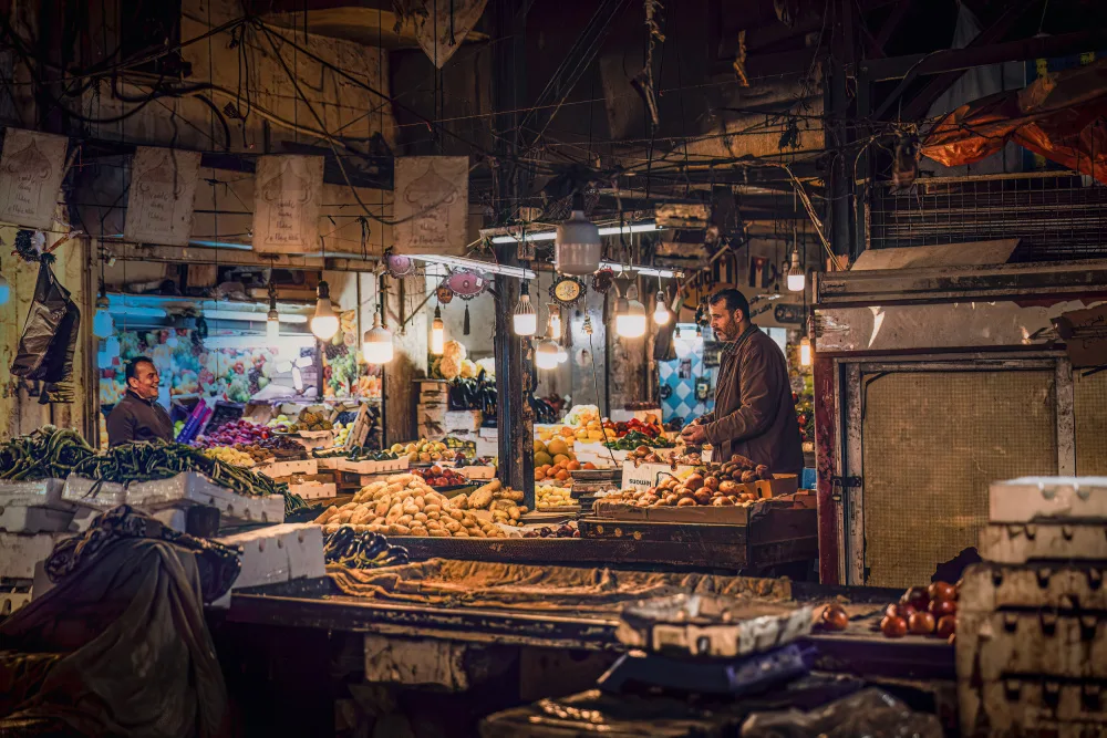 Tagliarino, Marco: Night market of Amman