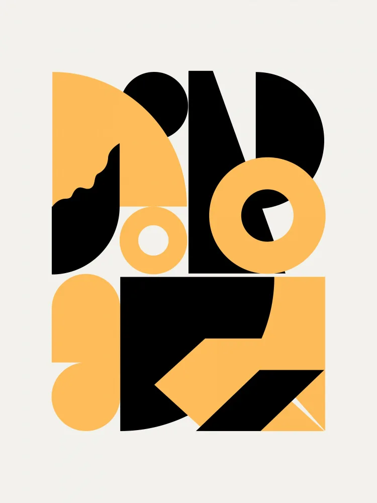 Dean, Little: Forme geometriche astratte in giallo