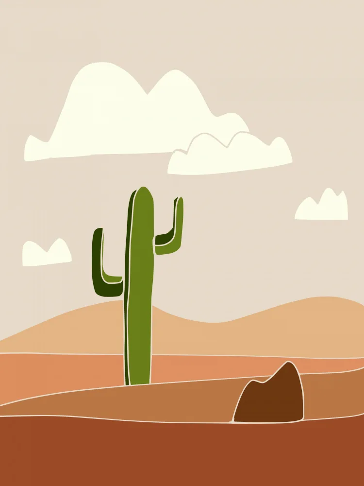 Dean, Little: Paysage de cactus du sud-ouest