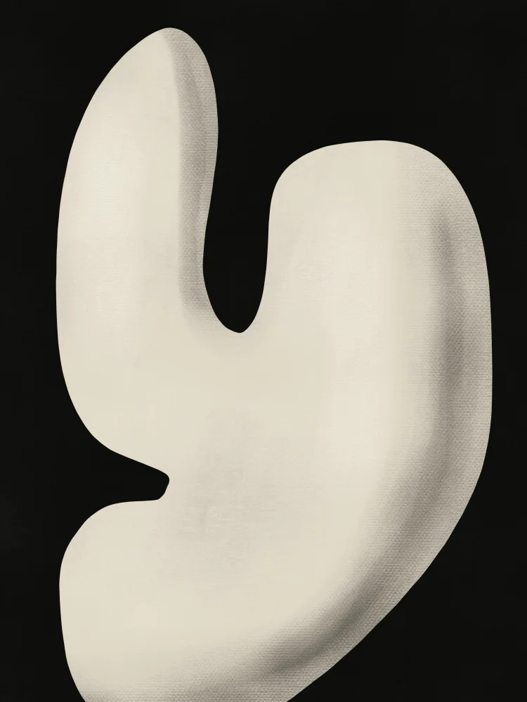 Dean, Little: Sculpture Blanche Abstraite Y