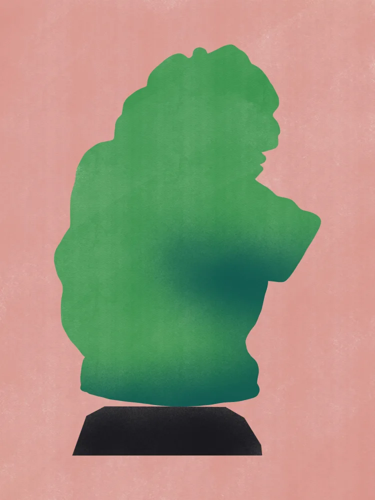 Dean, Little: Scultura In Pietra In Verde Giallo