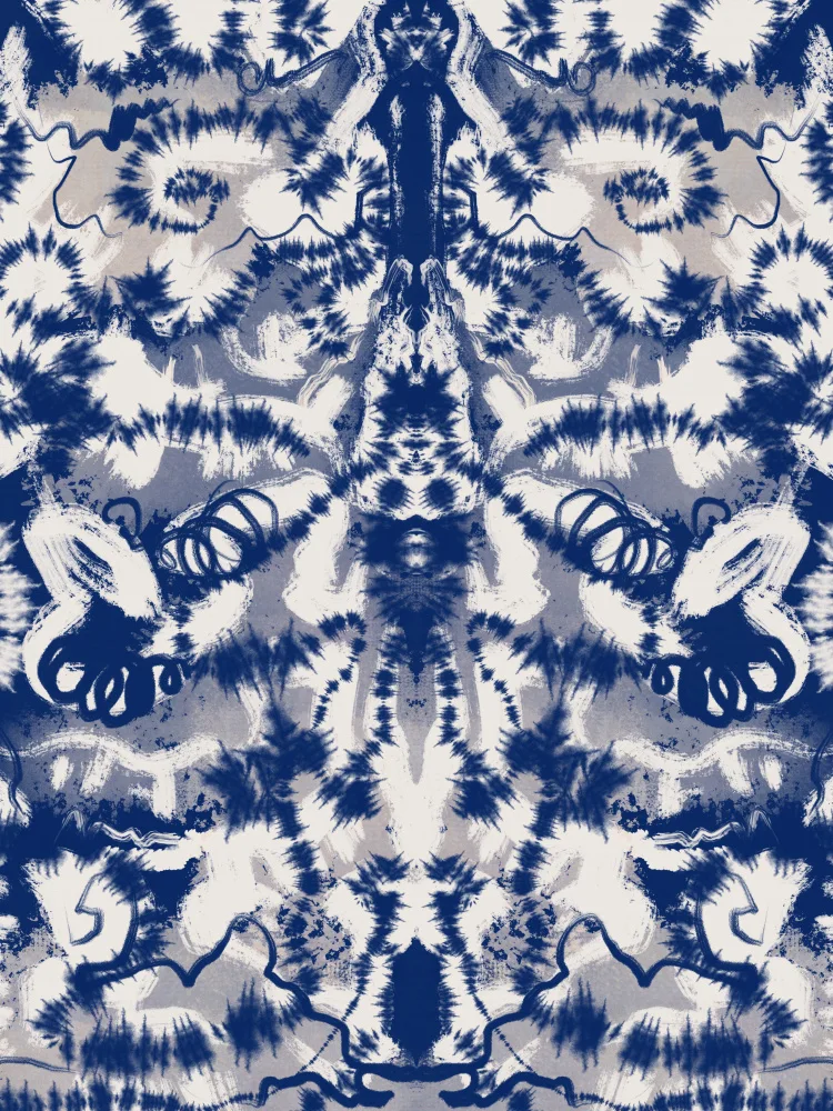 Dean, Little: Symétrie Bleue Avec Tie Dye