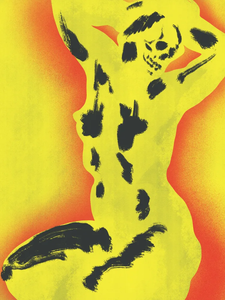 Dean, Little: Teschio giallo nudo