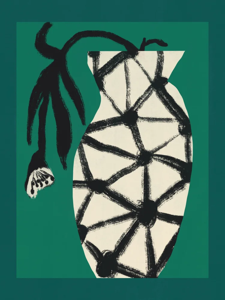 Dean, Little: Vase Hexagone En Vert