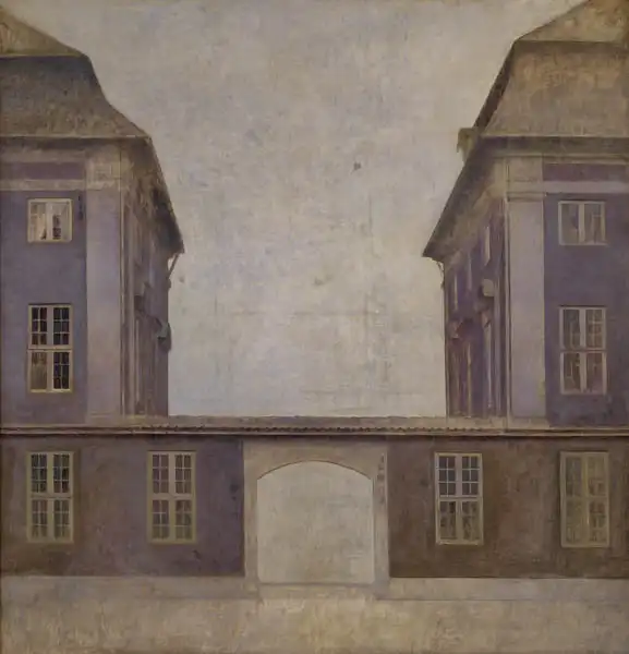 Hammershøi, Vilhelm: Les bâtiments de la compagnie asiatique, vus de la rue St. Annae