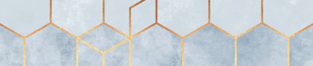 Fredriksson, Elisabeth: Soft Blue Hexagons