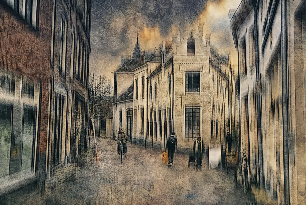 Linden, van Jan: In the streets of Zutphen, a hanseatic city