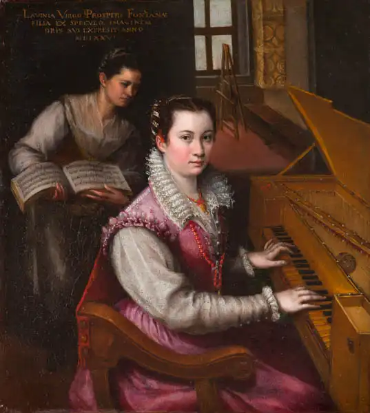 Fontana, Lavinia: Self-portrait at the Spinet