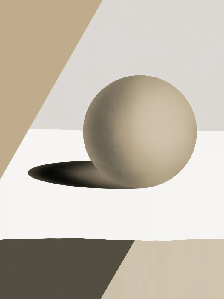 Dean, Little: Boule de bronze géométrique