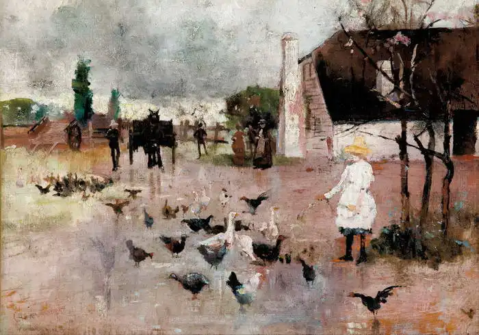 Conder, Charles: Tea-time