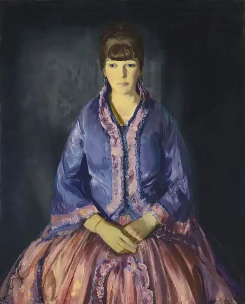 Bellows, Wesley George: Emma in the Purple Dress
