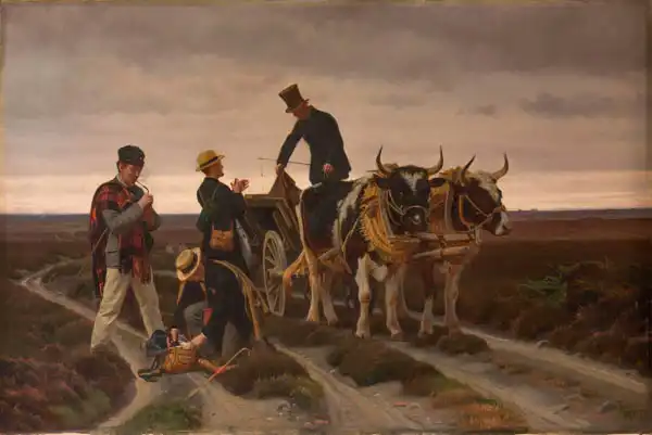 Henningsen, Frants: Walking trip. Jutland