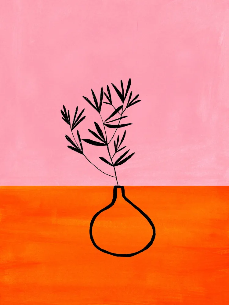 Haniff, Ejaaz: Orange Pink Vase