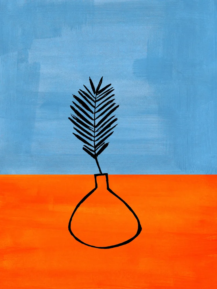 Haniff, Ejaaz: Orange Baby Blue Vase