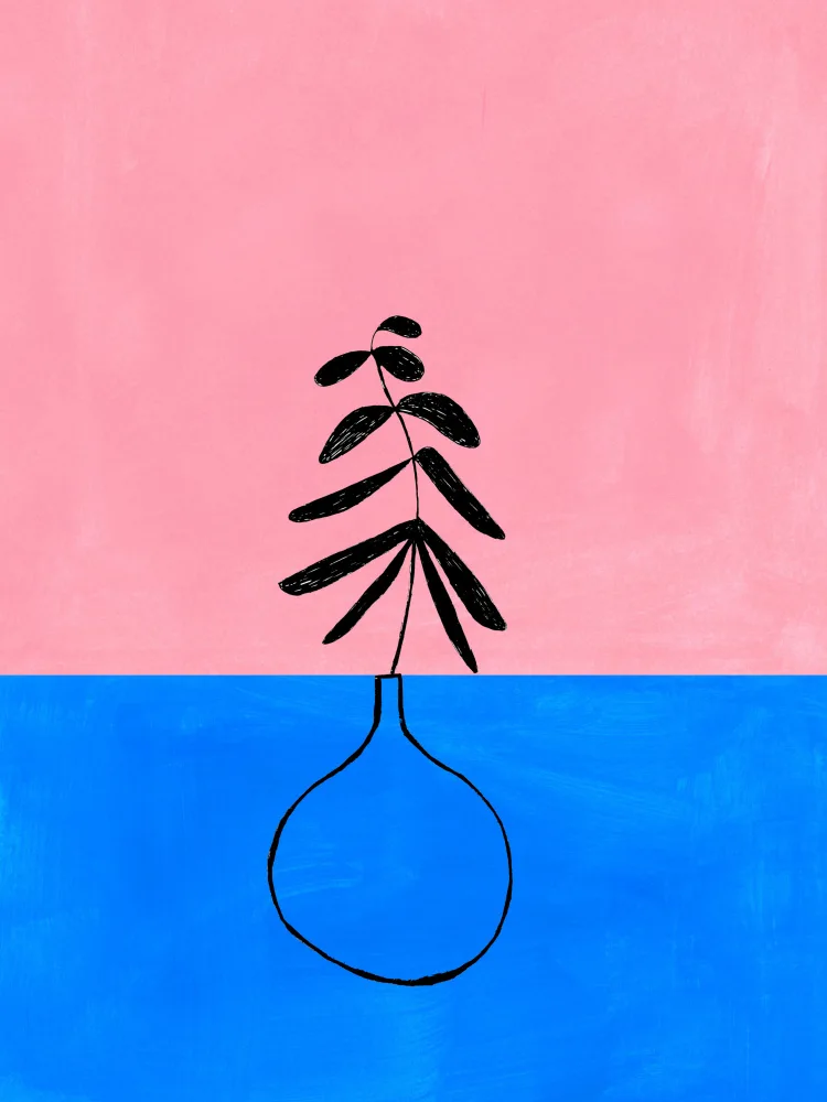 Haniff, Ejaaz: Jarrón rosa cobalto