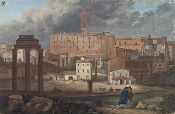 Schinkel, Karl Friedrich: View of the Capitoline Hill in Rome from the Campo Vaccino