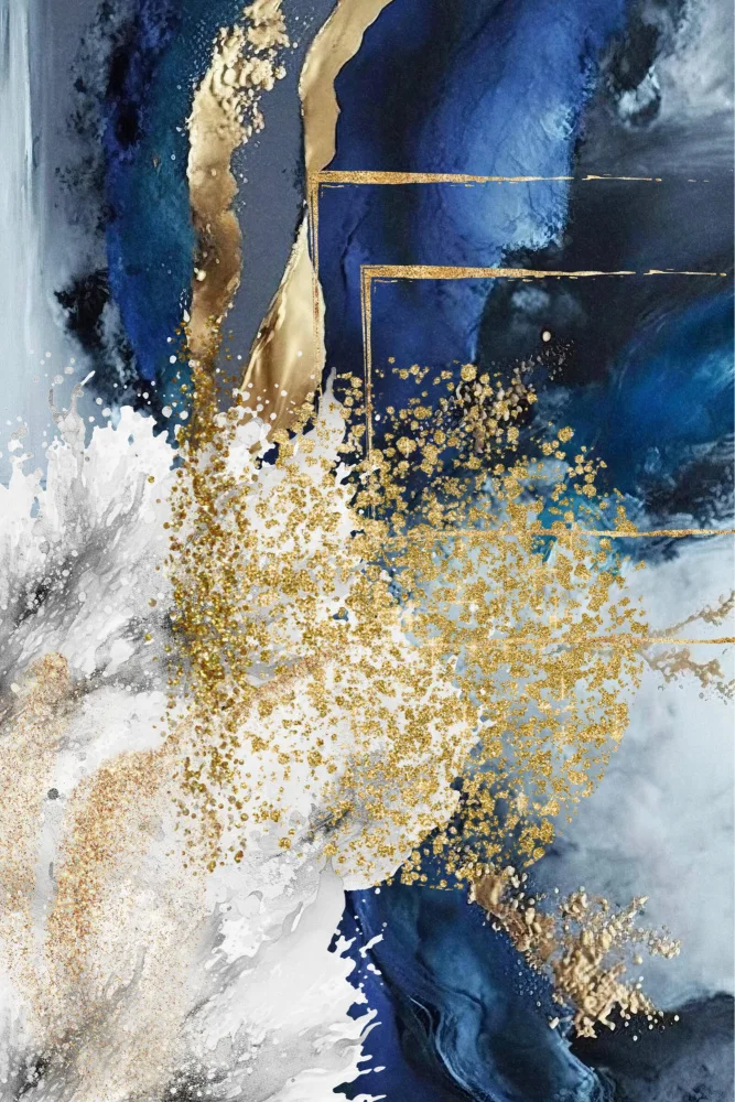 Moss, Ann Sally: Marineblauer Marmor