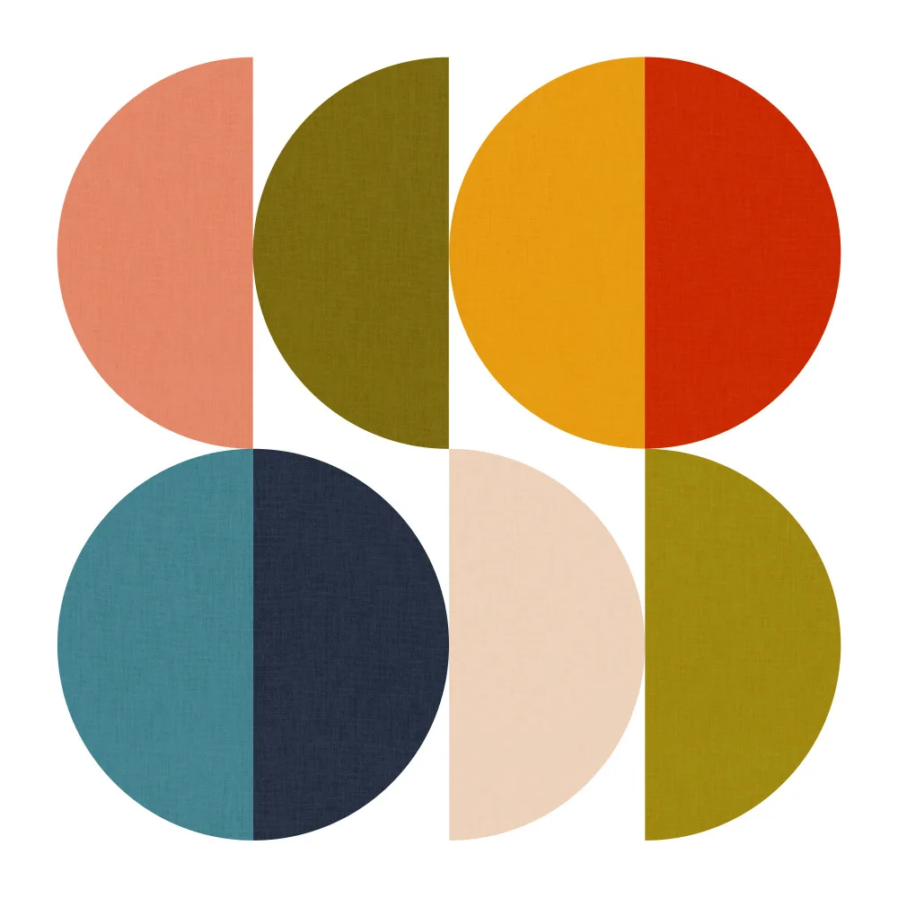 Bre, Rut Ana: Mid Century Geometric Color Play 2