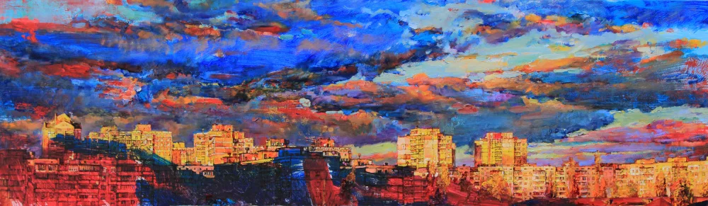 Kutsachenko, Andrii: Sunset over the city