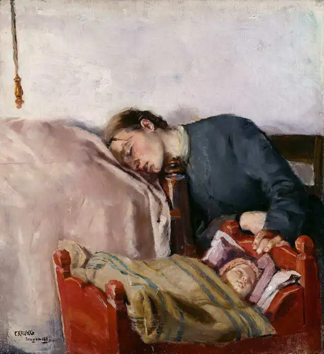 Krohg, Christian: Mother with child