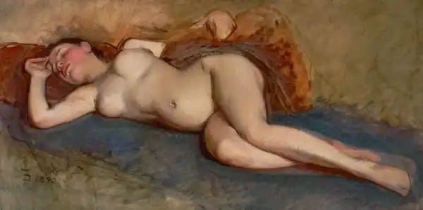 Duveneck, Frank: Reclining Nude