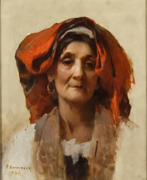 Duveneck, Frank: Head of an Italian Woman