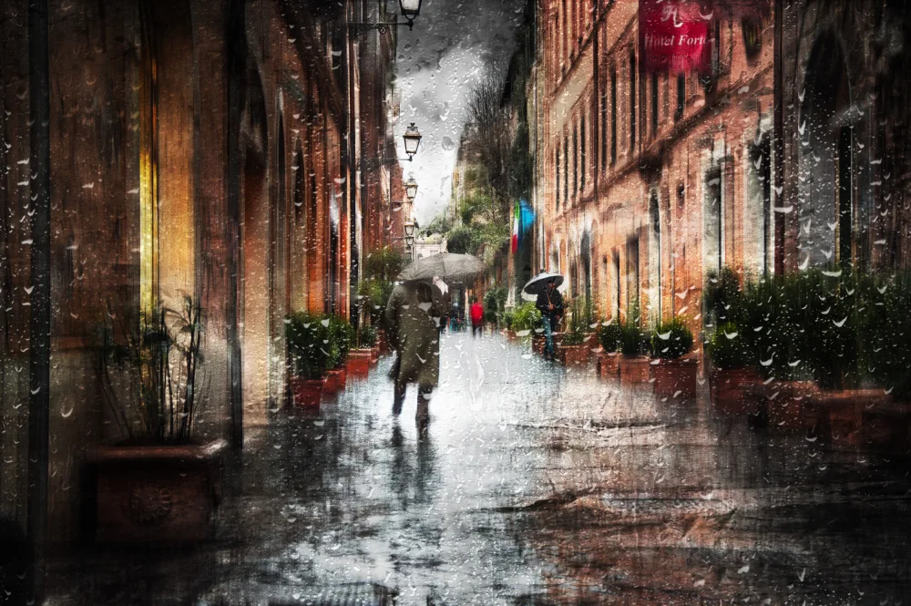 Quaglia, Nicodemo: Via Margutta after the rain