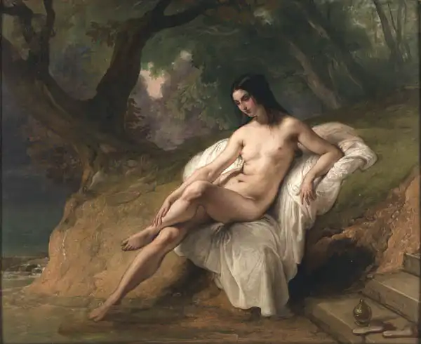 Hayez, Francesco: Bagnante