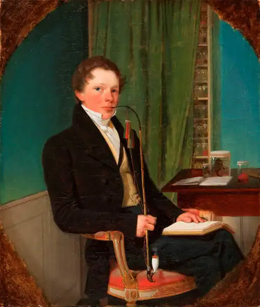 Bendz, Wilhelm Ferdinand: Portrait of the anatomist Henrik Carl Bang Bendz. The artist brother.
