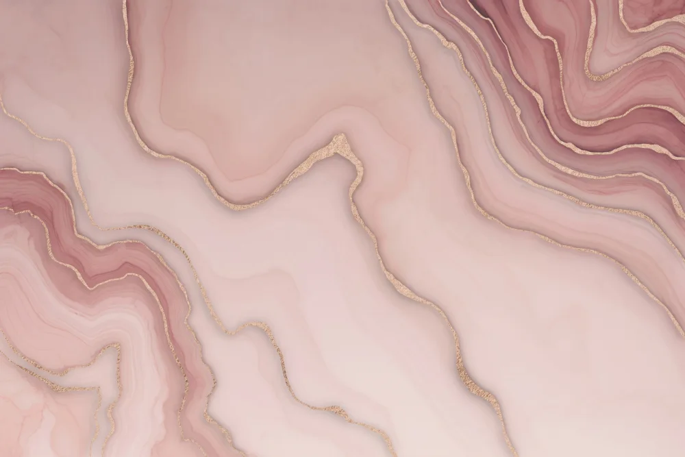 Haase, Andrea: Marmorierter Glamour-Pfirsich in Roségold