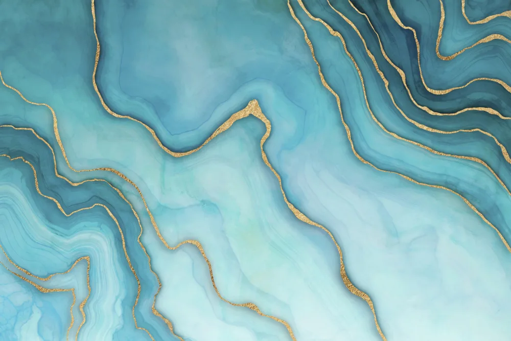 Haase, Andrea: Marbled Glamour Turquoise