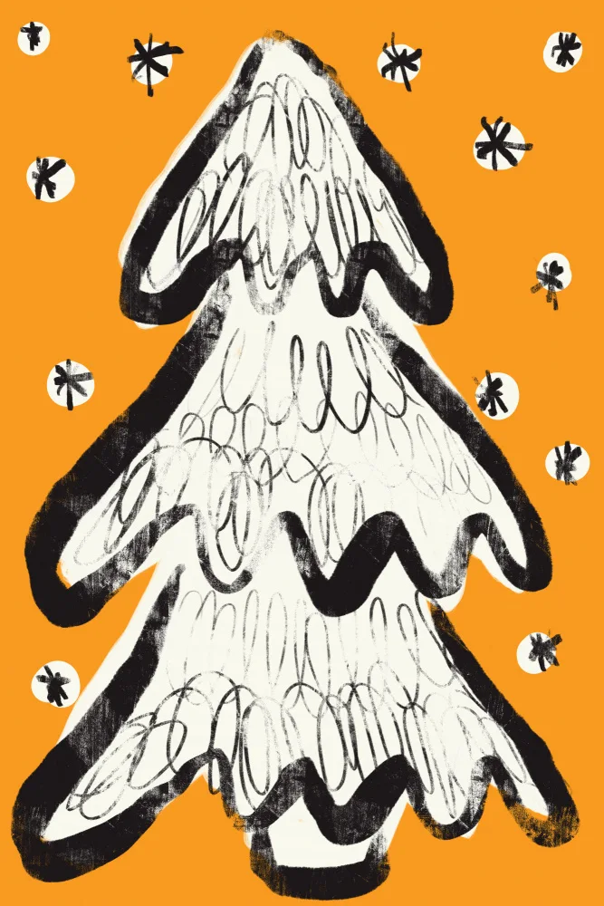 Treechild: Arbre De Noël Et Jaune Neige