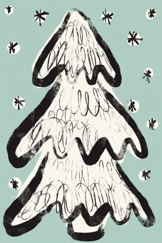 Treechild: Weihnachtsbaum und Schnee