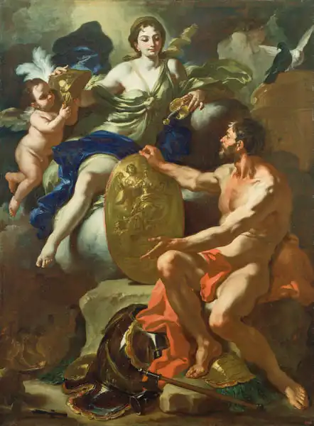 Solimena, Francesco: Venus at the Forge of Vulcan