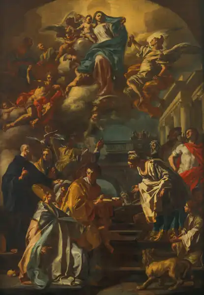 Solimena, Francesco: Madonna and Child in the Glory of the Saints