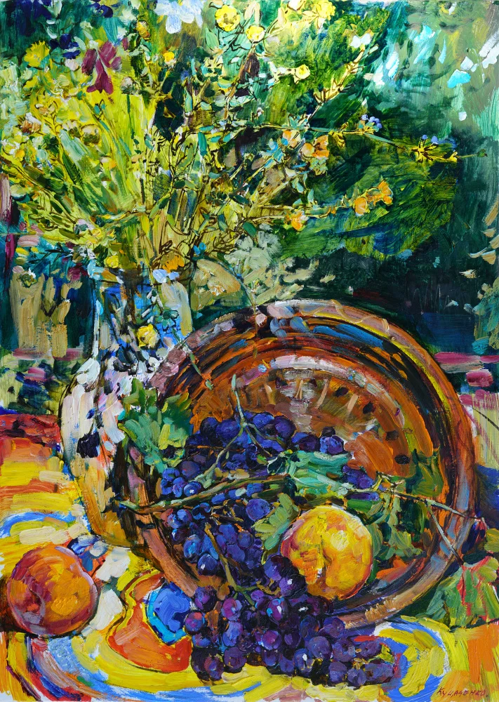 Kutsachenko, Andrii: Grapes and peaches