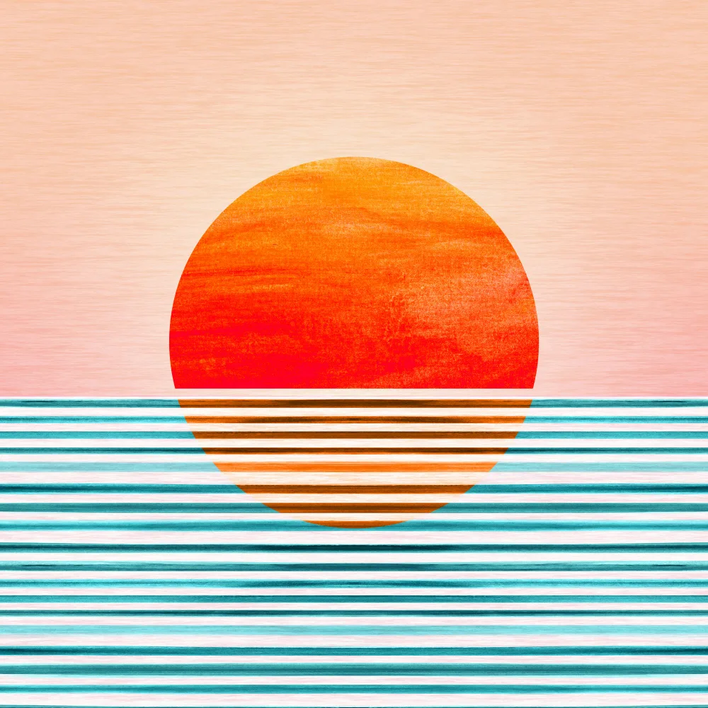 Gallagher, Kristian: Minimalistischer Sonnenuntergang III
