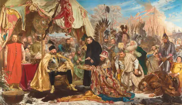 Matejko, Jan: Hetman. Stefan Batory near Pskov