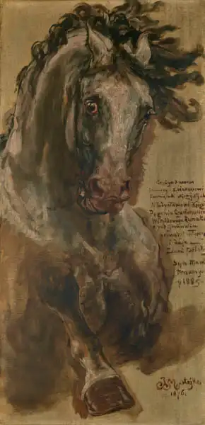 Matejko, Jan: Studying a horse at a gallop (Sketch of Witold horse)