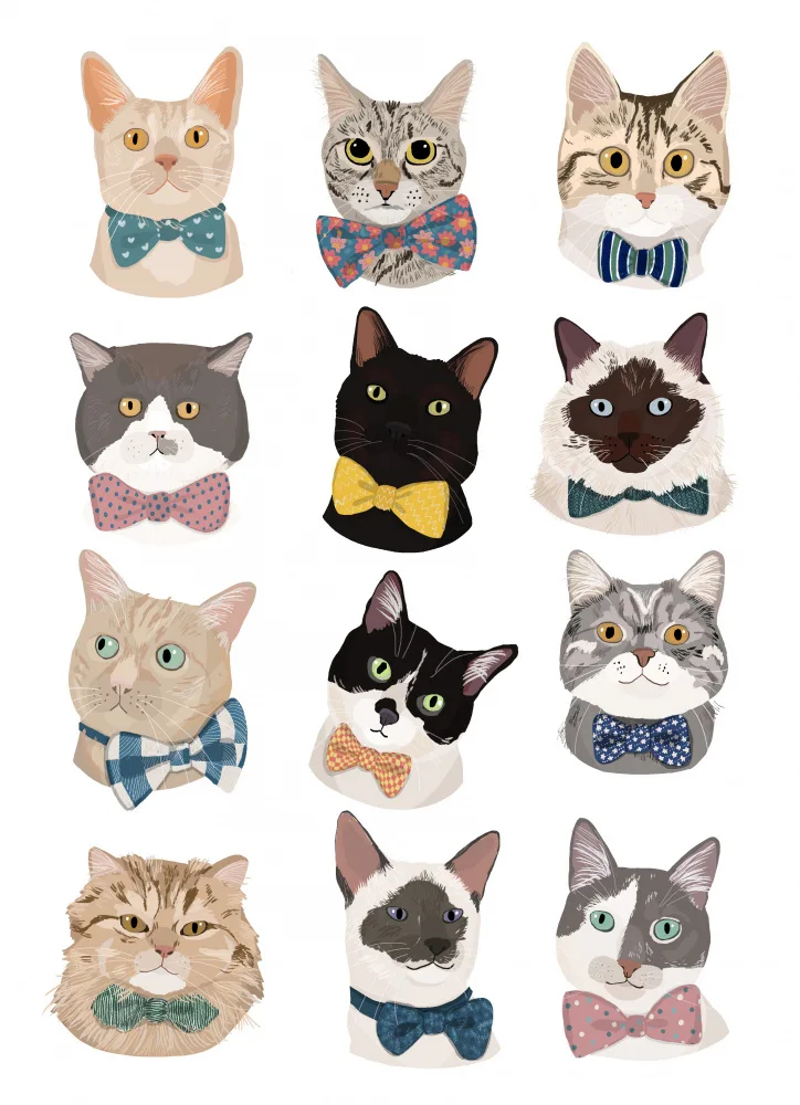 Melin, Hanna: Cats In Bow Tie